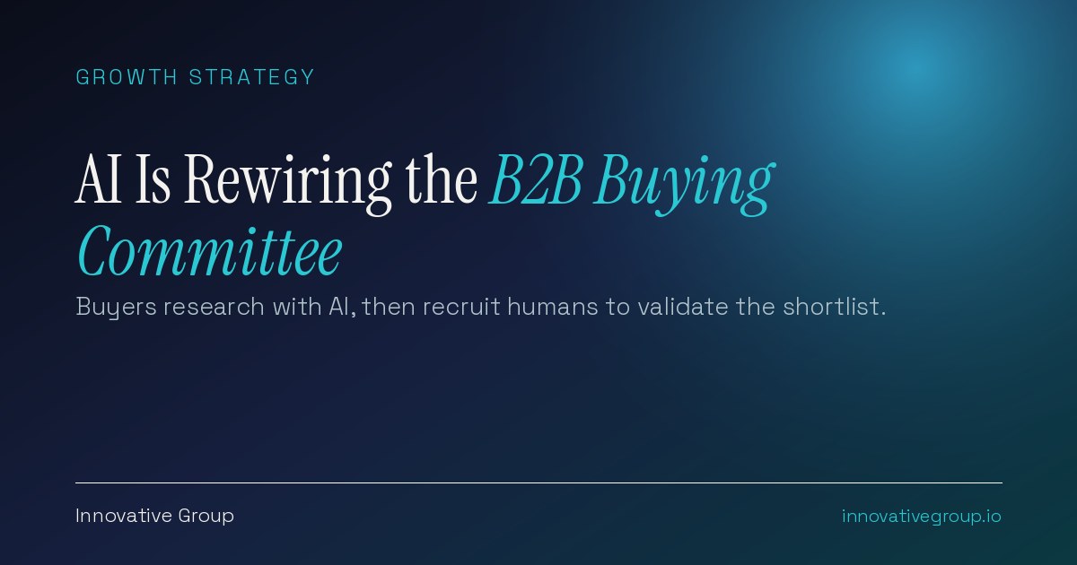 How AI is changing the B2B buying process in 2026, with buyers researching vendors through AI before contacting sales