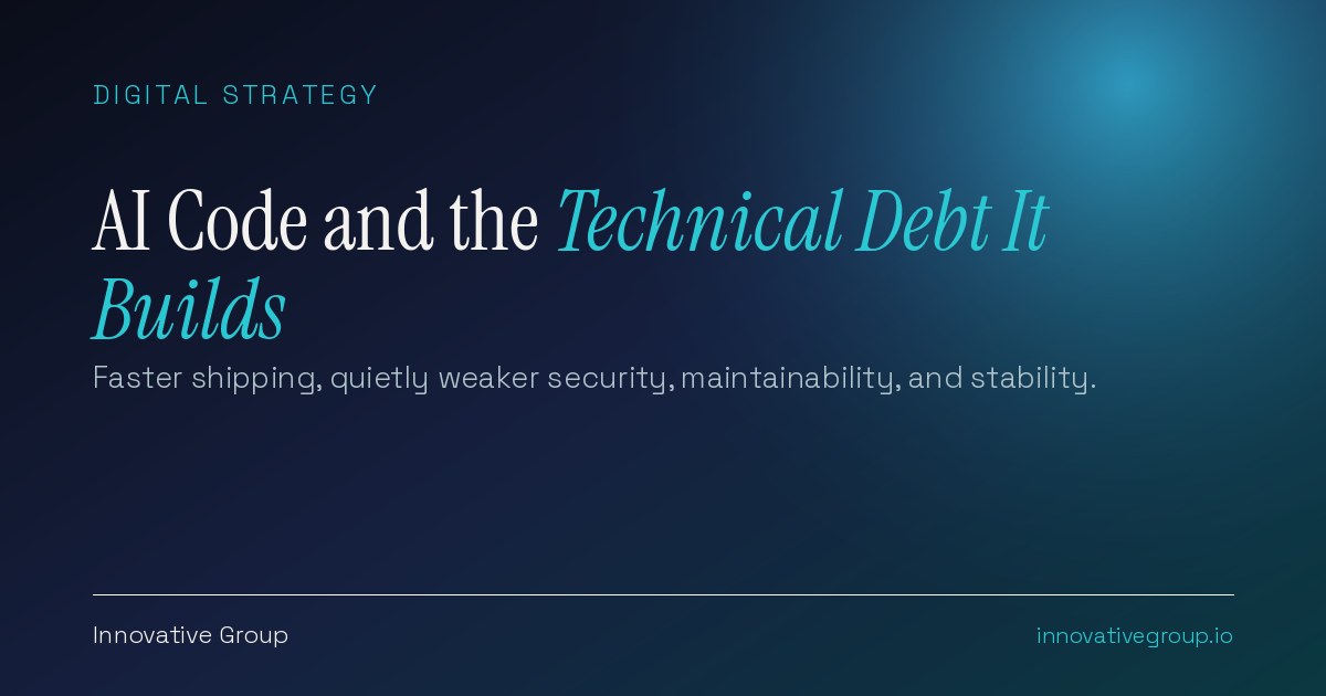 AI-generated code and the technical debt it builds: duplication, security flaws, and delivery stability in 2026