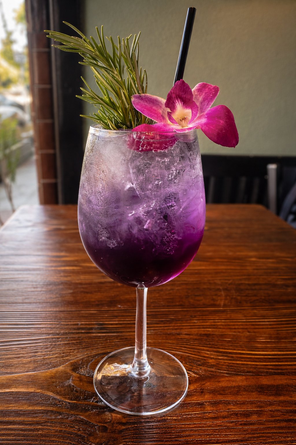 Signature elderflower cocktail