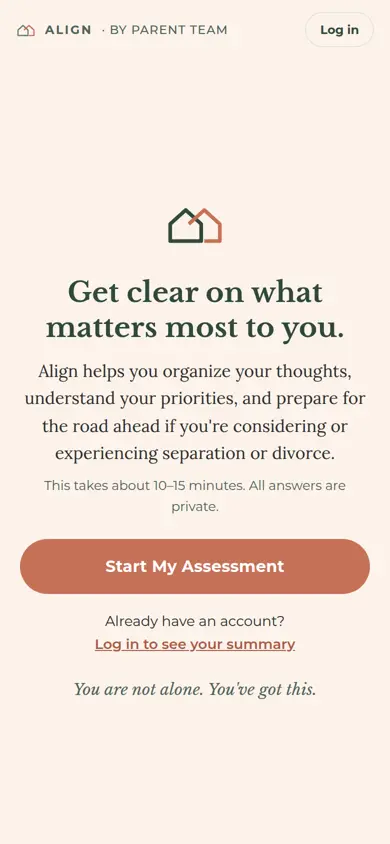 Align welcome screen