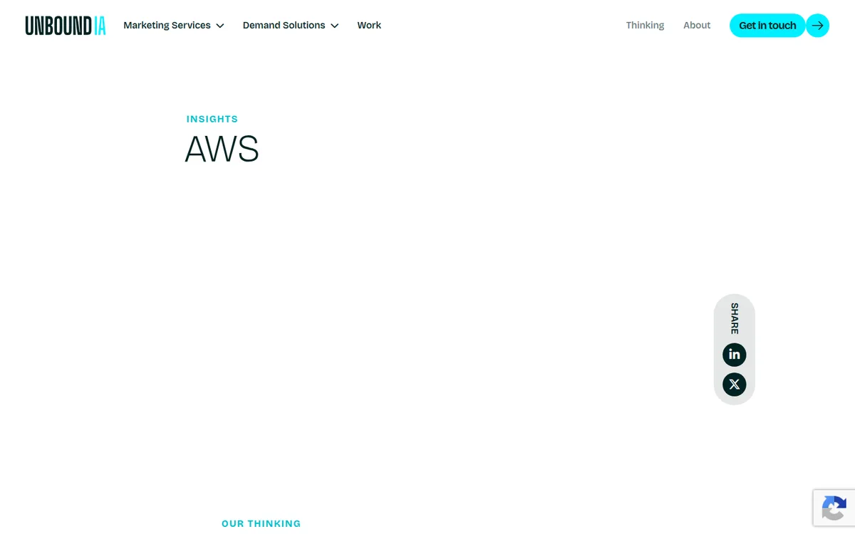 Empty AWS client page